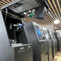 Kiosque de paiement en espèces en libre-service, machine de change de devises étrangères, lecteur de passeport, distributeur de billets, machine de change de devises