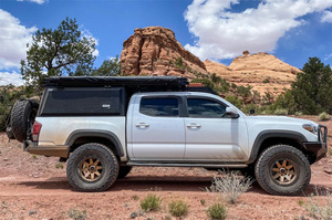 เต้นท์กระบะรถบรรทุก4x4ทำจากอลูมิเนียมสำหรับการผจญภัย2025พร้อมหลังคารถตั้งแคมป์ประเภทค้ำยันตรงรวมทั้งกล่องเครื่องมือ - Product Image 3