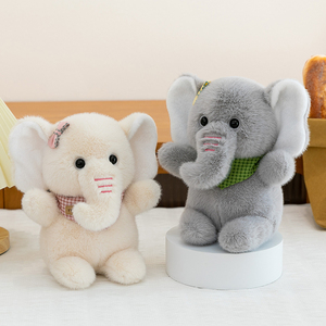 Set de Peluches de Compañía para Escritorio - Lindos Elefantes, Zorros, Pingüinos y Conejos para Aliviar el Estrés y el Aprendizaje, Muñecos de Animales Pequeños para Consolar - Product Image 6