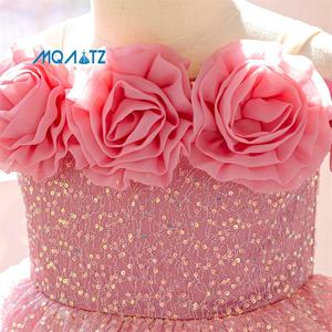 MQATZ <span class=keywords><strong>Robe</strong></span> de Princesse Élégante pour Fille Personnalisable Tenue de Cérémonie pour Anniversaires et Occasions Spéciales Disponible pour 1-12 Ans - Product Image 2