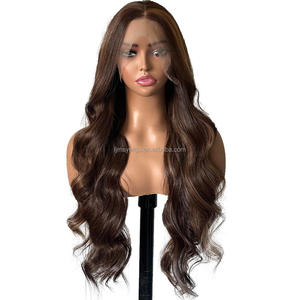 <span class=keywords><strong>Perruque</strong></span> <span class=keywords><strong>Lace</strong></span> Frontale Meilleure Vente Ondulée Colorée à Mèches <span class=keywords><strong>Perruque</strong></span> Synthétique pour Femme - Product Image 4