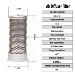 ステンレス鋼メッシュDNシリーズKS-50 DN-50拡散フィルター乾燥剤空気乾燥機吸着乾燥機空気拡散器