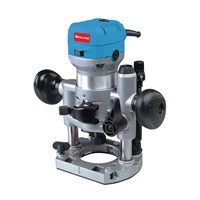Maxtol ER8-750 Fresadora Eléctrica Industrial Manual Multiusos Básica, Mandril de 8mm, 750W, 33000rpm, Herramienta Metálica para Principiantes
