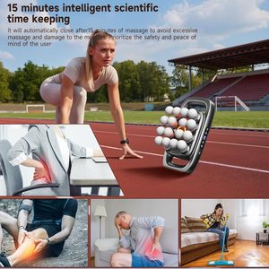 Pistolet de massage portable à 16 têtes pour tissus profonds, 30 niveaux de vitesse pour la thérapie par percussion musculaire corporelle avec étui de voyage - Product Image 4