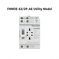 Contrôleur de commutation automatique (ATS) FHM3-63A 4P 2P 220V 40A 50A 63A pour générateur, type PC