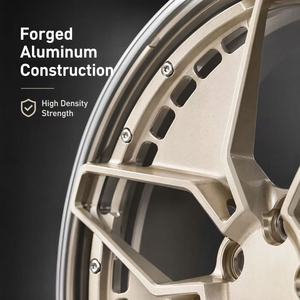 Jantes en alliage forgé sur mesure 3 pièces 22x10J 5x114.3 à bord chromé profond pour Porsche <span class=keywords><strong>Taycan</strong></span>, BMW M5, Lexus LS – Légères et robustes - Product Image 4