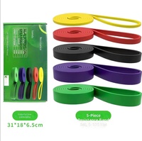 Bandas de Resistencia Portátiles para Ejercicios de Fuerza en Casa, Gimnasio, Entrenamiento, Fitness, Banda Elástica para Estiramiento Corporal