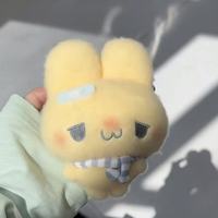 Promotion : Pendentif porte-clés en peluche lapin Crying OK Patate douce, mignon, jaune, vert, rose, jouet, cadeau, ornement à suspendre, unisexe 14+