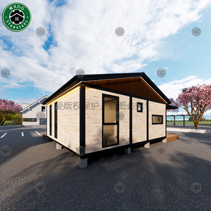Maison préfabriquée modulaire isolée moderne avec revêtement en pierre, conteneur habitable portable - Product Image 5