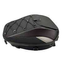 Sac à dos de course multifonctionnel pour la conduite de la moto Sac de siège arrière avec capacité de maintien du casque Bagages et sacoches de moto