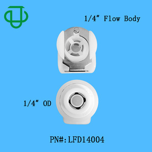 1/4 inch flow body In-Line Quick Disconnect Female Coupling1/4 5/16 OD Plastic <b>Hose</b> Fittings Air Quick Connector Water Fittings - Product Image 4