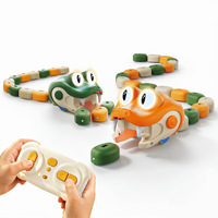 Serpent RC interactif électrique pour enfants, serpents mangeurs magnétiques télécommandés, jouet éducatif STEM pour enfants