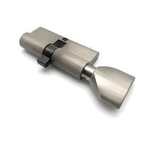 Cylindre de serrure de porte de salle de bain à bouton rotatif simple en alliage de zinc de 70 mm, vente directe usine, pour ensemble de serrures de toilettes et de sanitaires