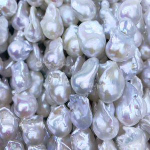 Offres Spéciales grande taille 13*18mm blanc queue de poisson brin <span class=keywords><strong>perles</strong></span> irrégulières Baroque <span class=keywords><strong>perles</strong></span> d'eau douce pour la fabrication de bijoux Perle en vrac - Product Image 2