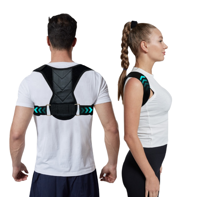 Posture Corrector Brace Back Support -Adjustable Spine Alignment Device for Hunchback Scoliosis-Relief Neck & Shoulder Pain