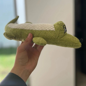 Manufacturer Funny Crocodile Design <strong>Dog</strong> Plush <strong>Toys</strong> Green Blue <strong>Purple</strong> Colors Chew Squeaky Pet <strong>Toys</strong> - Product Image 5