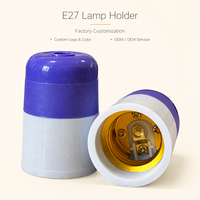 Douille de lampe E27 à fixation rapide avec base en bakélite et couvercle en plastique pour l'éclairage domestique