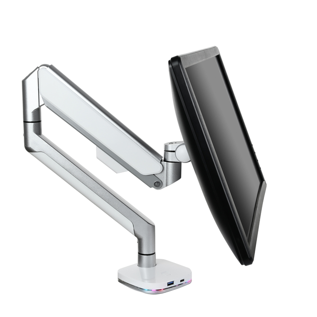 Gas Spring Aluminum Monitor Arm Mount Laptop Desk Stand Riser for 17"-32" Screens VESA 75x75/100x100 in Stock