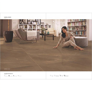 Calacatta Gold Digital Glazed Porcelain Tiles 1200x1200mm Italian Design Marble Look Slabs - Product Image 4