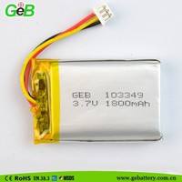Batterie solaire au lithium 3.7V 1800mAh 904550 103450 804050 103349 Batteries cylindriques au lithium-ion Lipo pour appareils de maison intelligente