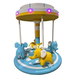 Manège Électrique Personnalisé Neuf LB-C1, Carrousel de Jeu Doux, Équipement de Terrain de Jeu Intérieur, Capacité 500KG, 4 Personnes - Product Image 2