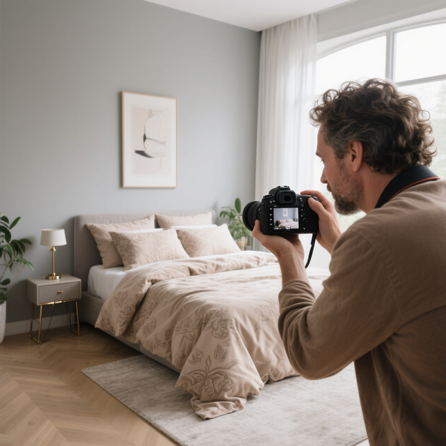 Creative Bedding Lifestyle Photography Real Room Scene Styling AMZ Home Decor Product Shooting Service China Studio