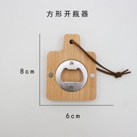 Décapsuleur magnétique vintage personnalisé en bois de hêtre durable avec options personnalisables pour la maison, les fêtes et les bars