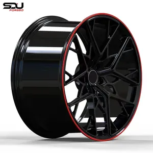 Parlak siyah elmas kırmızı dudak tekerlek 21 inç jantlar 5x112 ET10-70 tekerlek 22 GLE c167 w167 w166 g63 5x120 83.9mm 66.6 merkezi cıvata