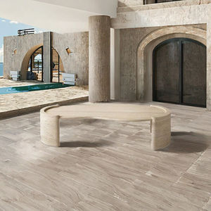 โต๊ะกาแฟหินอ่อนขัดเงาแบบกันน้ำเป็นมิตรกับสิ่งแวดล้อม HZX แบบสั่งทำพิเศษ สไตล์โรมันสมัยใหม่ โต๊ะรับประทานอาหารทรงสี่เหลี่ยมผืนผ้า สำหรับใช้ในโรงแรม - Product Image 3