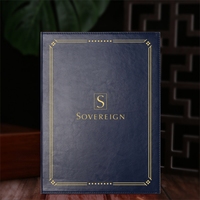 Porte-menu en cuir PU de qualité supérieure, imperméable, pour restaurant, maison, hôtel