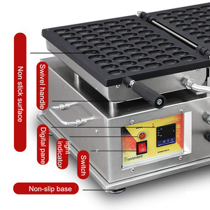 Pequeña 220V 110V 50 piezas máquina para hacer gofres de burbujas Mini máquina de bolas de gofres - Product Image 2