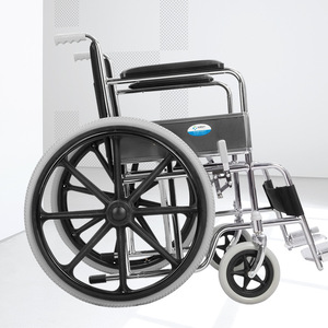 Manual Wheelchair Lightweight Folding Steel Manual <b>Trolley</b> For Elderly And Disabled - Product Image 1