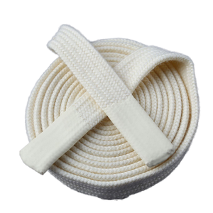 Cordon plat en sergé à chevrons 100 % coton, personnalisé OEM, coloré, avec embout en silicone pour vêtements - Product Image 3