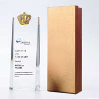 Trophée personnalisé en cristal Aigle gravé en 3D – Championnat sportif, Vainqueur, MVP, Athlétisme, Course, Victoire