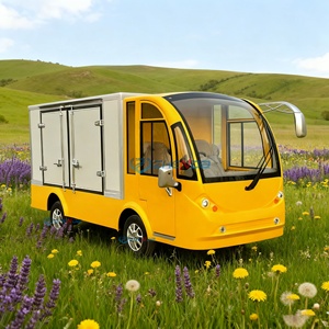 Zhenda Nouvelle Voiture Électrique Jaune à Quatre Roues avec Caisse de Transport pour Visites Touristiques, Bus de Tourisme pour Zones Scéniques, Transport Spécialisé - Product Image 6