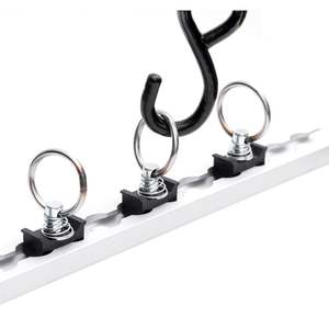 Raccord à goujon unique en aluminium pour charge de <span class=keywords><strong>moto</strong></span> Anneau d'ancrage d'arrimage de piste en L à dégagement rapide <span class=keywords><strong>Rail</strong></span> de ligne aérienne-Carré - Product Image 6