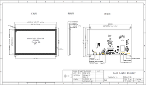 Module LCD IPS industriel de 10,1 pouces, 500 nits de luminosité élevée avec carte de commande, écran tactile capacitif pour Raspberry Pi HMI - Product Image 3