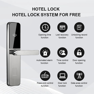 Keyless điện khách sạn <span class=keywords><strong>RFID</strong></span> thẻ thông minh khóa cửa với phần mềm miễn phí khóa khách sạn - Product Image 6
