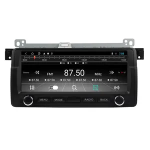 8.8 inç IPS ekran Android araba radyo WIFI navigasyon GPS multimedya araba Stereo BMW E46