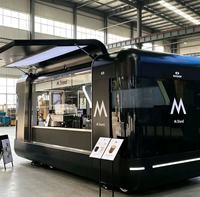 Camion de restauration électrique mobile personnalisé, entièrement équipé, pour la vente de burgers, de snacks et de grillades, idéal pour les startups.