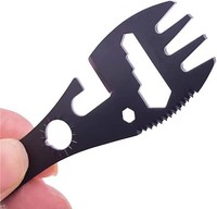 Multifonctionnel Fourchette Cuillère Cuillère Ouvre-bouteille Clé Dentée Extérieure Pique-Nique Camp Cuisson Ustensiles De Cuisine Fourchette Cuillère