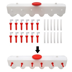 Suspendu Typ 9L Double taille 12 mamelons cochon lait seau paille Type bébé Animal <span class=keywords><strong>allaitement</strong></span> lait mangeoire agneau chèvre Miking réservoir - Product Image 6