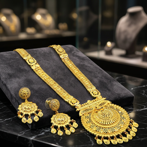 สร้อยคอทองชุบไมครอน 14K18K24K แบบยาว สไตล์ดูไบ สำหรับงานแต่งงาน เครื่องประดับแฟชั่น ขายส่ง - Product Image 4