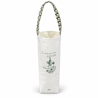 Sac cadeau pour bouteille de vin en Tyvek, porte-bouteille unique, sac de transport réutilisable avec poignée pour emballer des cadeaux, vente en gros