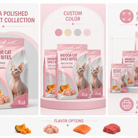 Sachet Doypack pour aliments pour animaux de compagnie, en Mylar, avec bec verseur, logo personnalisé, refermable à fermeture éclair, qualité alimentaire, pour chiens et chats