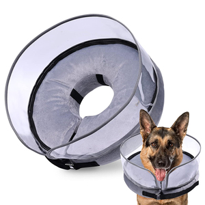 U559 Collier de chien gonflable surélevé souple personnalisé Bouclier transparent pour une protection supplémentaire Collier de récupération anti-léchage pour chien - Product Image 1