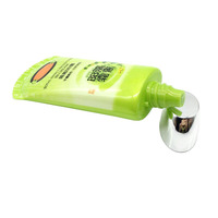 Emballages cosmétiques en plastique transparents écologiques sans BPA, tubes de crème solaire flexibles, couleur personnalisée, bouchon à vis, soins de la peau, estampage à chaud
