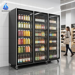 <span class=keywords><strong>Réfrigérateur</strong></span> commercial à double porte pour boissons, vitrine verticale à refroidissement par air pour supermarché, épicerie et cave à vin - Product Image 1