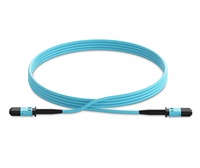 Kabel Patch Cord Fiber Optik MPO MTP OM3 OM4 8 12 24 Core SM MM untuk Pusat Data dan Jaringan 5G