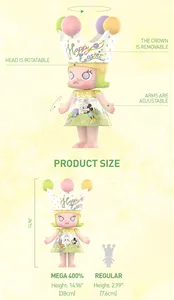 Autentica POP MART MEGA ROYAL MOLLY 400% <span class=keywords><strong>Mickey</strong></span> e Amici Buona Pasqua Edizione Limitata, Figura da Collezione, Giocattolo Artistico 38cm - Product Image 6